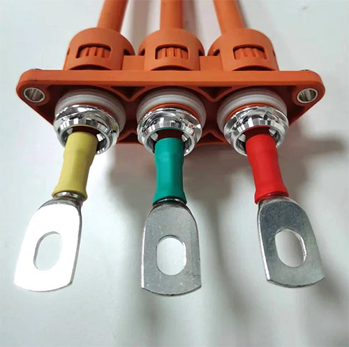 圆4孔雾灯插头